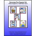Pattern Leaflet, Snowman Fun Squares Set by Crafts And More Store