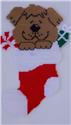 Pattern Leaflet, Puppy Dog in Stocking by Plastic-Canvas-Kits.com