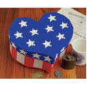 Patriotic Heart Bandbox