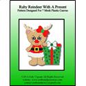 Ruby Reindeer With A Present