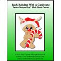 Pattern Leaflet, Rudy Reindeer With A Candycane by Crafts And More Store