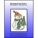 Pattern Leaflet, Snowman Loves Trees 1 by Crafts And More Store