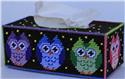 Colorful Owl Long Tissue Topper