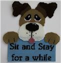 "Sit and Stay" Dog Wall Hanging
