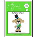 Pattern Leaflet, My Name Is Piper by KathyBarwickDesign