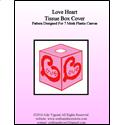 Pattern Leaflet, Love Heart Tissue Box Cover by Crafts And More Store