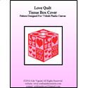 Pattern Leaflet, Love Quilt Tissue Box Cover by Crafts And More Store
