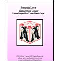 Pattern Leaflet, Penguin Love Tissue Box Cover by Crafts And More Store