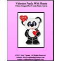 Pattern Leaflet, Valentine Panda With Hearts by Crafts And More Store