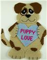 Pattern Leaflet, Puppy Love Valentine's Dog Wall Hanging by Plastic-Canvas-Kits.com