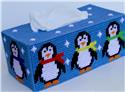 Pattern Leaflet, Winter Penguins Long Tissue Topper by Plastic-Canvas-Kits.com