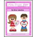 Pattern Leaflet, Be Mine Valentine Wall Hangings by KathyBarwickDesign