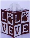 Pattern Leaflet, Love and Paws Tissue Topper by Plastic-Canvas-Kits.com