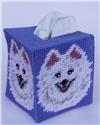 Pattern Leaflet, American Eskimo Tissue Topper by Plastic-Canvas-Kits.com