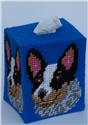 Pattern Leaflet, Australian Cattle Dog Tissue Topper by Plastic-Canvas-Kits.com