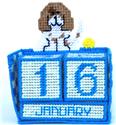 Pattern Leaflet, Dog Perpetual Calendar by Plastic-Canvas-Kits.com
