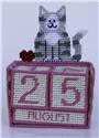 Pattern Leaflet, Perpetual Cat Calendar by Plastic-Canvas-Kits.com