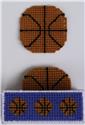 Pattern Leaflet, Basketball Coaster Set by Plastic-Canvas-Kits.com
