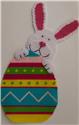 Pattern Leaflet, Easter Bunny Holding Egg Wall Hanging by Plastic-Canvas-Kits.com