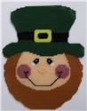Pattern Leaflet, St. Patrick's Day Leprechaun Wall Hanging by Plastic-Canvas-Kits.com