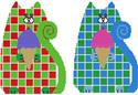 Adorable Cat Wall Hanging Set Three