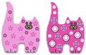 Adorable Cat Wall Hangings Set Two