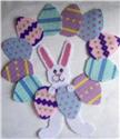 Easter Bunny and Eggs Wreath