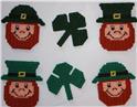 Leprechaun and Shamrock Magnets