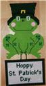 Pattern Leaflet, St. Patrick's Day Frog Wall Hanging by Plastic-Canvas-Kits.com