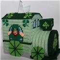 Pattern Leaflet, St. Patrick's Day Leprechaun Train Tissue Topper by Plastic-Canvas-Kits.com