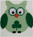 Pattern Leaflet, St. Patrick's Day Owl Wall Hanging by Plastic-Canvas-Kits.com