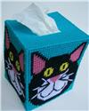 Pattern Leaflet, Black Cat Tissue Topper by Plastic-Canvas-Kits.com