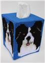 Pattern Leaflet, Border Collie Tissue Topper by Plastic-Canvas-Kits.com