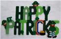 Pattern Leaflet, Happy St. Patrick's Day Sign by Plastic-Canvas-Kits.com