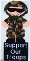Support our Troops Soldier Wall Hanging