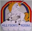Unicorn Room Door Hanger