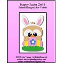 Pattern Leaflet, Happy Easter Owl 1 by Crafts And More Store