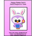 Pattern Leaflet, Happy Easter Owl 4 by Crafts And More Store