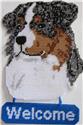 Pattern Leaflet, Australian Shepherd Welcome Sign by Plastic-Canvas-Kits.com