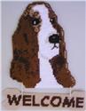 Pattern Leaflet, Bassett Hound Welcome Sign by Plastic-Canvas-Kits.com