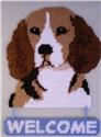 Pattern Leaflet, Beagle Welcome Sign by Plastic-Canvas-Kits.com