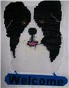 Pattern Leaflet, Border Collie Welcome Sign by Plastic-Canvas-Kits.com