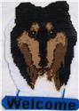 Pattern Leaflet, Collie Welcome Sign by Plastic-Canvas-Kits.com