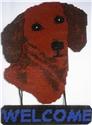 Pattern Leaflet, Dachshund Welcome Sign by Plastic-Canvas-Kits.com