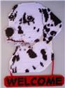 Pattern Leaflet, Dalmatian Welcome Sign by Plastic-Canvas-Kits.com