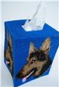 Pattern Leaflet, German Shepherd Tissue Topper by Plastic-Canvas-Kits.com