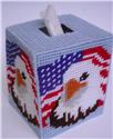 Patriotic Eagle Tissue Topper