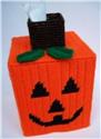 Pattern Leaflet, Halloween Pumpkin Tissue Topper by Plastic-Canvas-Kits.com