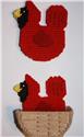 Pattern Leaflet, Cardinal Coaster Set by Plastic-Canvas-Kits.com
