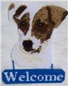 Pattern Leaflet, Jack Russell Terrier Welcome Sign by Plastic-Canvas-Kits.com